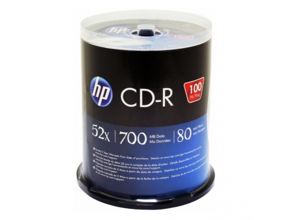 HP CD-R 700MB 52X CakeBox100