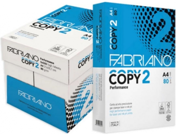 Paper A4 FABRIANO 80gr Copy 2 - 5x500 φύλλα ανά κιβώτιο
