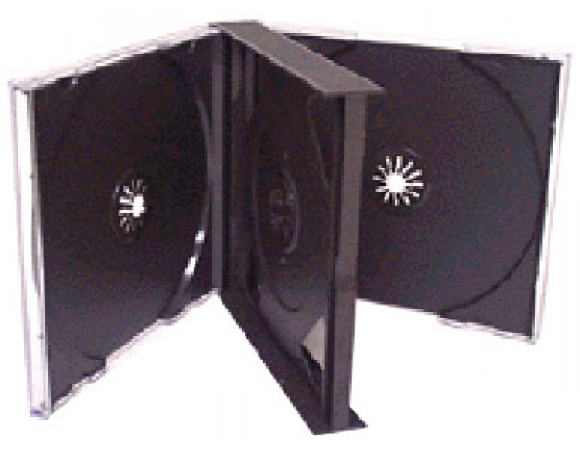 Θήκη CD Jewel Case Μαύρη 6απλή