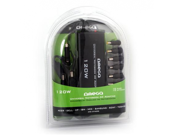 OMEGA UNIVERSAL AC ADAPTER NOTEBOOK 120W