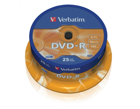 Verbatim DVD-R 16x 4,7GB CakeBox25