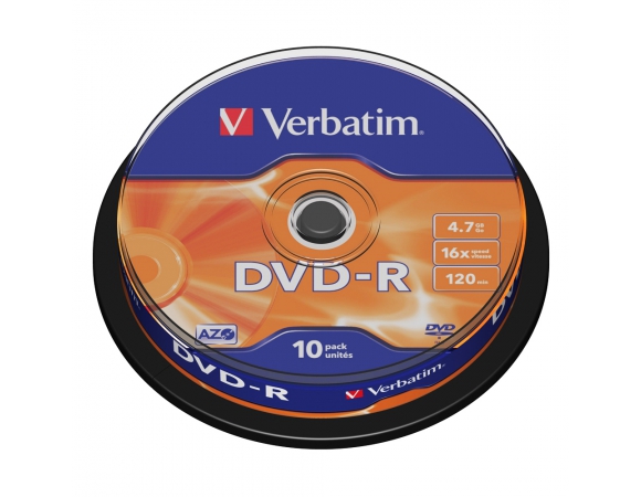 Verbatim DVD-R 16x 4,7GB CakeBox10