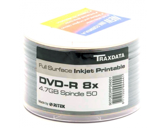 Traxdata DVD-R  4,7GB PrintableFF Spindle50
