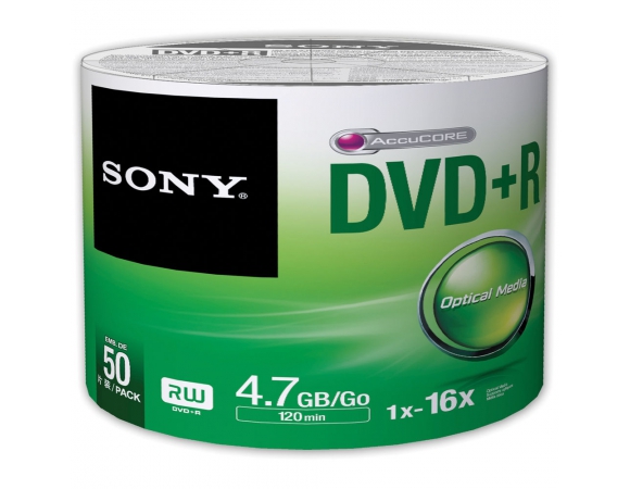 Sony DVD+R 16x 4,7GB Spindle 50