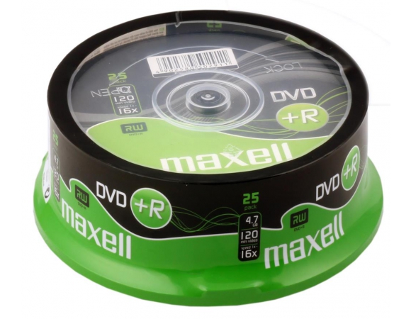 Maxell DVD+R 16x 4,7GB CakeBox25
