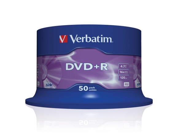 Verbatim DVD+R 16x 4,7GB CakeBox50