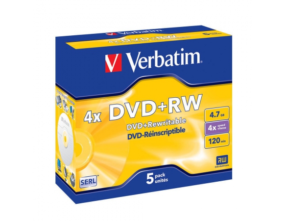 Verbatim DVD+RW 4x 4,7GB Jewel.Case