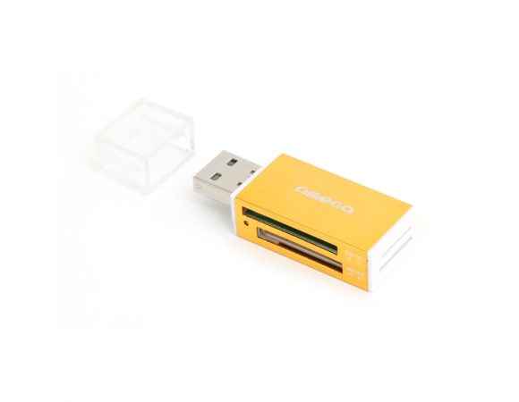 CARD READER OMEGA ALL IN ONE YELLOW (42028)