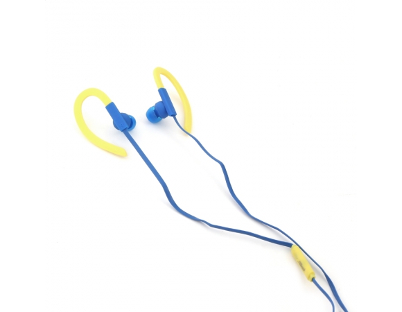 EARPHONES FREESTYLE IN-EAR + MIC SPORT FH1014 YELLOW/ DARK BLUE [42695]
