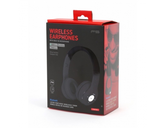 Headphones Οmega Wireless Bluetooth Black (FH0915B)