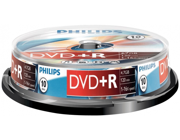 Philips DVD+R 4,7GB 16X Pack 10
