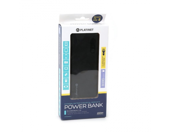Power Bank Platinet 8000 mAh + Micro USB Cable