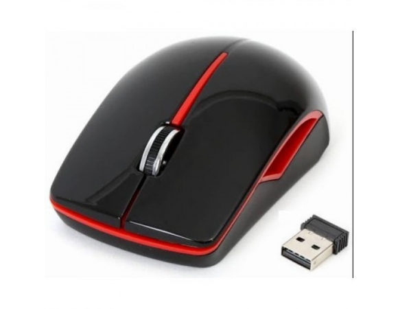 Mouse Omega Wireless 2,4 GHz 1200DPI Black/Red