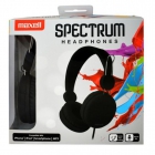 Headphones Maxell 303640 Spectrum with In-Line Microphone - Black