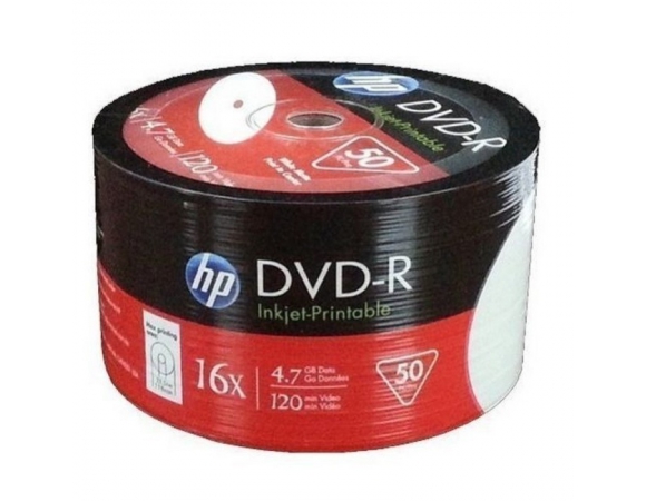 DVD-R HP 16x 4,7GB Printable Pack 50
