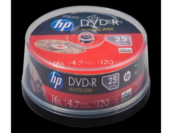 DVD-R  HP 16x 4,7GB Pack 25
