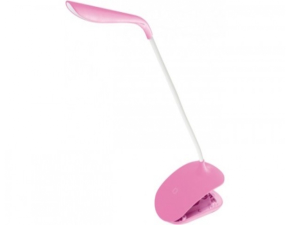 Desk Lamp Platinet 3,5W Flexible With Clip Pink