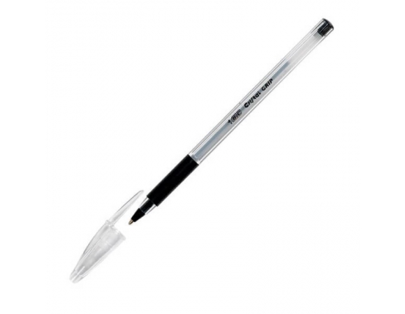 Στυλό Διαρκείας BIC Cristal Grip 1.0 mm Μαύρο