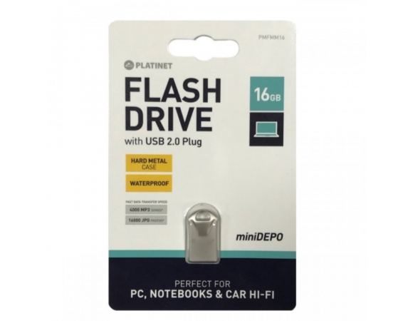 USB Platinet Flash Drive 2.0 miniDepo Metal 16 GB