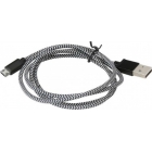 Cable Micro USB OMEGA  Fabric 1m