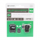 MicroSD PLATINET 4-in-1 16GB + CARD READER + OTG + ADAPTER [42224]