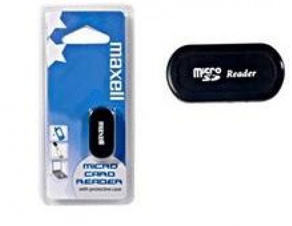 Micro SD Card Reader Maxell with Case