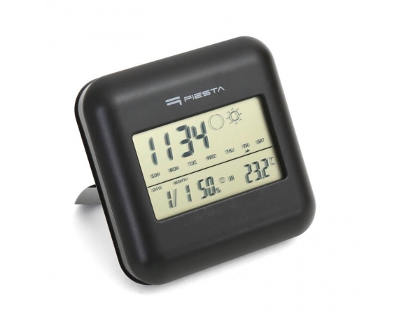 Fiesta FSTT03 Wireless Digital Weather Station Indoor / Outdoor / Thermometer / Calendar / Clock / Alarm Clock / LCD / Black