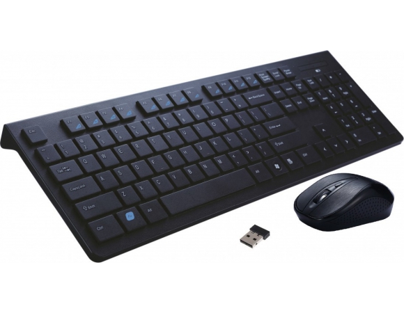 Keyboard Rebeltec Wireless With Mouse Maximus Black