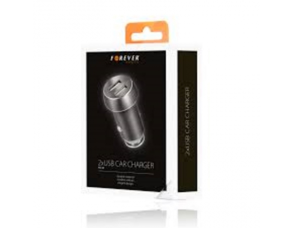 CAR CHARGER FOREVER 2xUSB  3,1A SPACE GREY