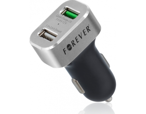 CAR QUICK CHARGER FOREVER 2xUSB 30W