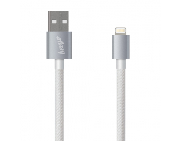 USB Cable Lightning BEEYO Twine White 1m