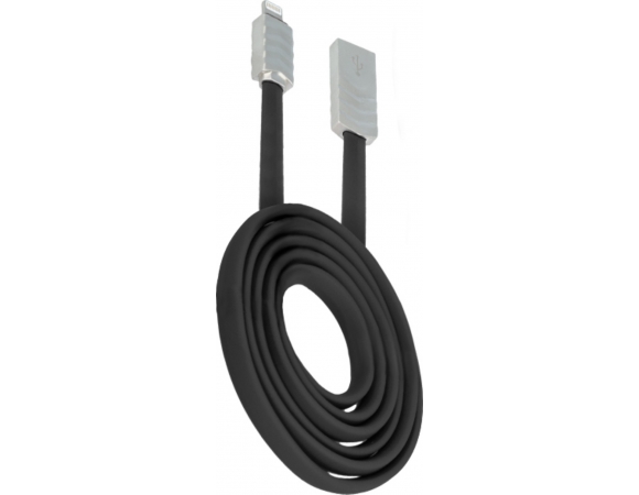 USB Flat Cable Lightning BEEYO Black 1m