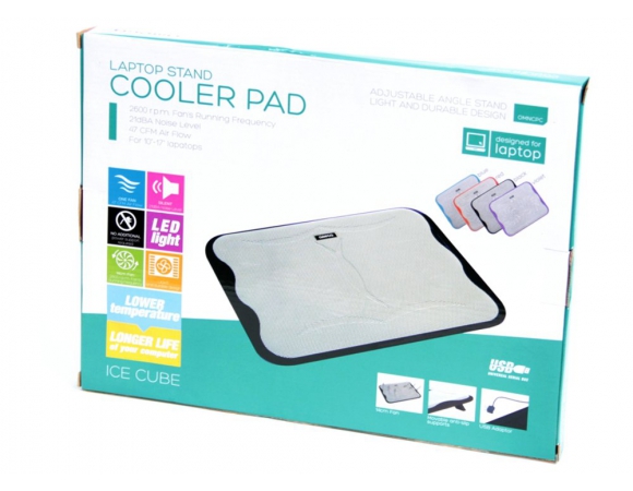 Cooler Pad OMEGA Laptop (ICE CUBE) 2 Fans