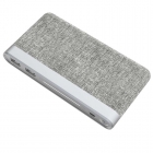 Power Βank PLATINET 10000mAh Polymer Fabric Braided Light Grey