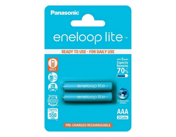 Battery Panasonic Eneloop Lite  AAA 550mAh 2pcs