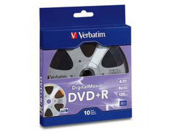 DVD+R VERBATIM 4,7GB 8x Pack10 Digital Movie