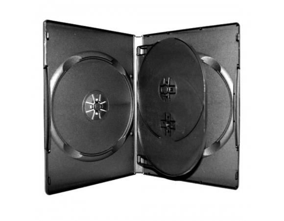 Θήκη DVD 4απλή 14mm Μαύρη