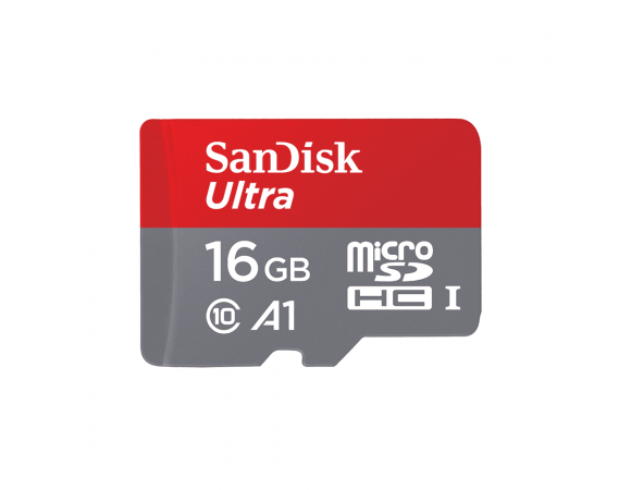 MicroSDHC SanDisk memory card 16 GB (cl. 10 | 98 MB/s | UHS-I) + adapter