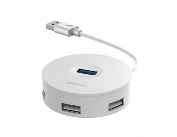 Hub Adapter Baseus USB 3,0 to 4 x USB White