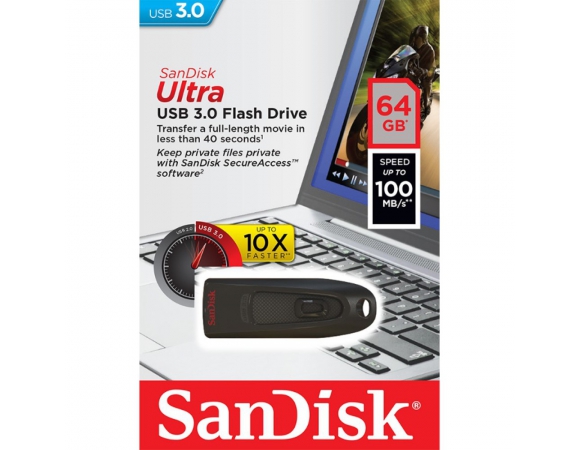 FLASH DRIVE Sandisk Cruzer Ultra 64GB USB 3.0