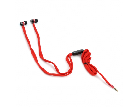 Earphones Freestyle Shoelace FH2112 Red
