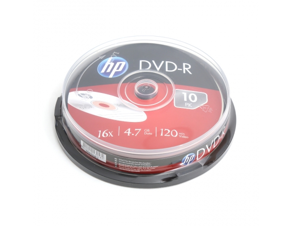 HP DVD-R 16x 4,7GB CakeBox10