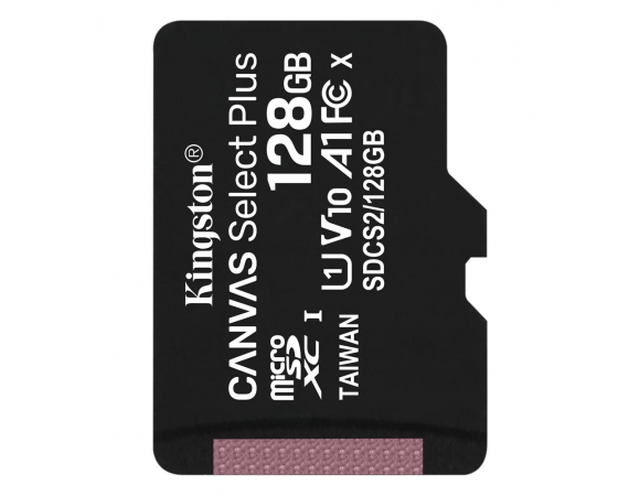 MicroSDXC Kingston Canvas Select Plus (128GB | class 10 | UHS-I | 100 MB/s)