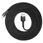 USB Cable Baseus Lightning 8-Pin Cafule Gray-Black 2A 3m