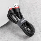 USB Cable Baseus Type-C Cafule Red-Black 3A 1m