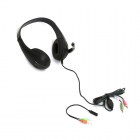 Headset Freestyle HI-FI Stereo + MIC + Adapter 2-1 FH4008 Black [42675]