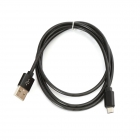 USB Cable Omega Micro USB Metal 1.8A 1m Black