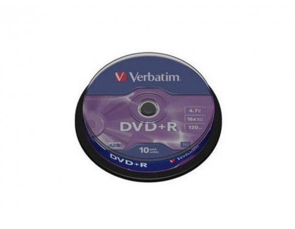 Verbatim DVD+R 16x 4,7GB CakeBox10