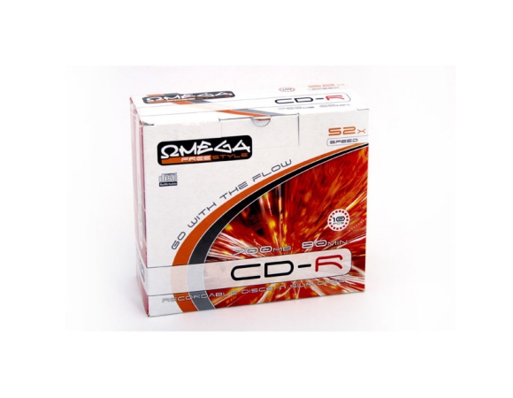 Omega CD-R 700MB 52x Slim Case Pack 10