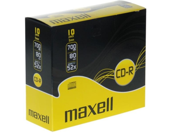 Maxell CD-R 700MB 52x Slim.Case10
